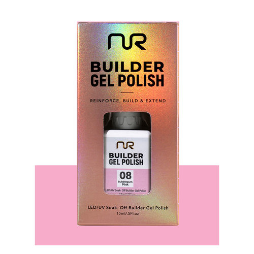 NR Builder Gel .5oz - #08 Bubblegum Pink