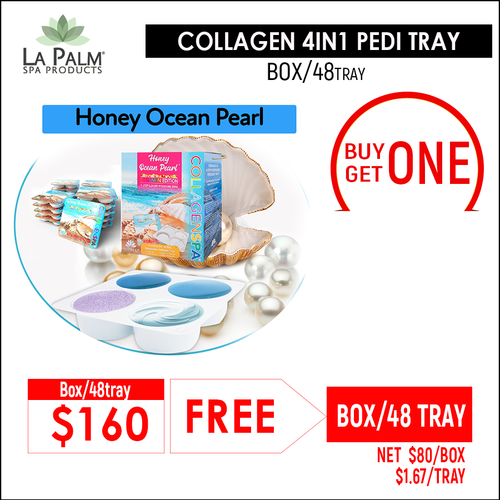 LP Collagen Spa 4 Step Pedi Buy 1 Box/48 tray. Free 1 Box/48 tray = 96 Trays x $1.67 - Ocean Pearl
