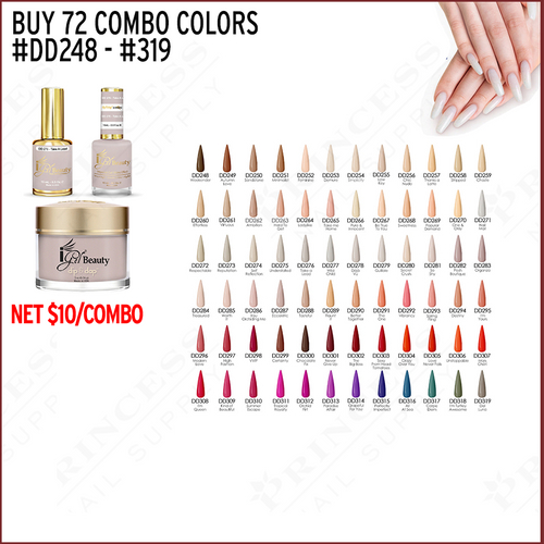 iGel Combo #DD248-#DD319 = 72 colors x $10 Free 1 TIP