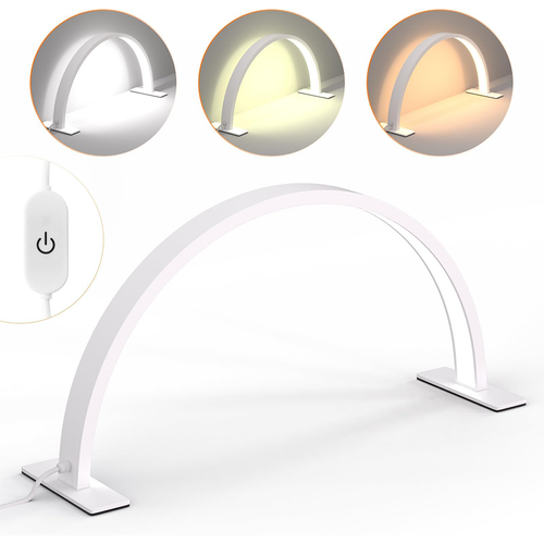 Gelaxy LED Half Moon Desk Lamp - White