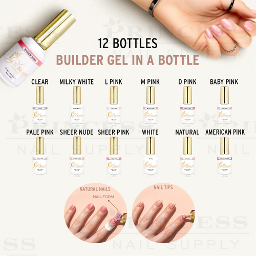LB Builder Gel in a bottle 12 Colors x $5.33