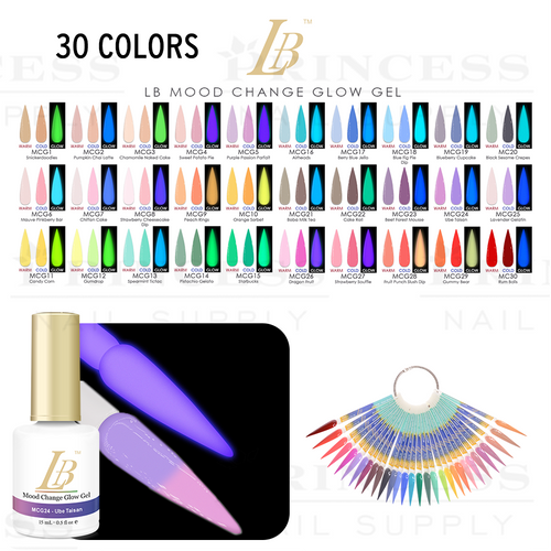 LB Mood Changing Glow Gel- 30 Colors x $3.95 Free 1 Sample Tip