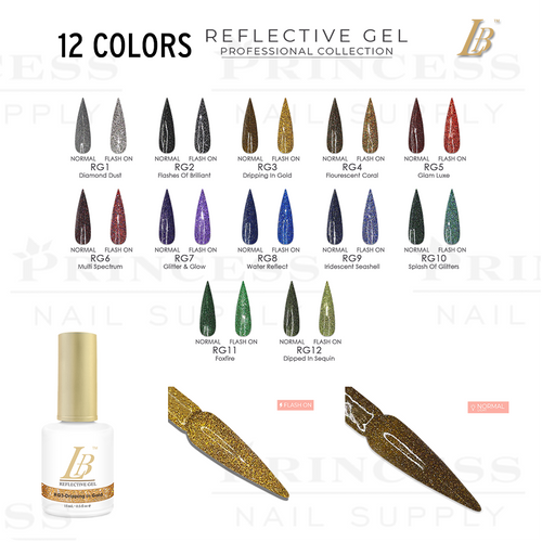 LB Reflective Gel- 12 Colors ($6.63 each) Free 1 Sample Tip