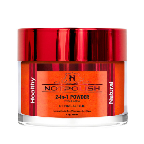 NotPolish Dip|Acrylic 2oz Glow #G03 Neon Orange