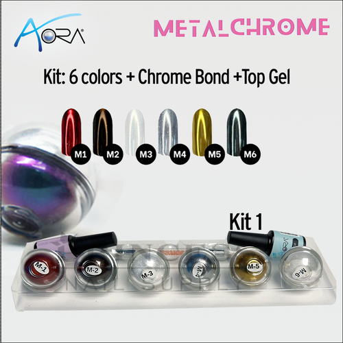 Aora Kit/8pcs - Chrome Metallic Kit1