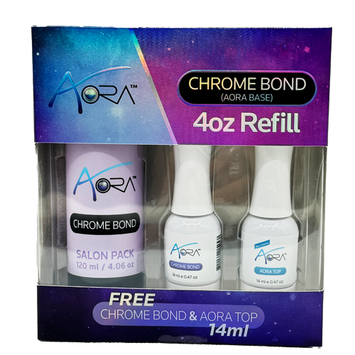 Aora Kit 4oz Chrome Bond / 3pcs