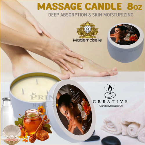 Mademoiselle Massage Candle 8oz Luxury Pearl