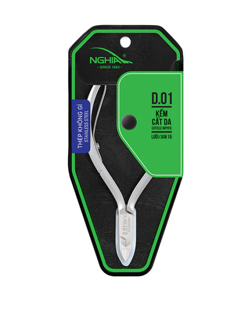Nghia Cuticle Nipper D-05X (Stainless Steel, Box Joint)