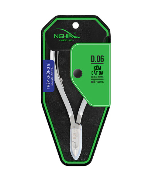 Nghia Cuticle Nipper - D-06 (Stainless Steel, lap joint)