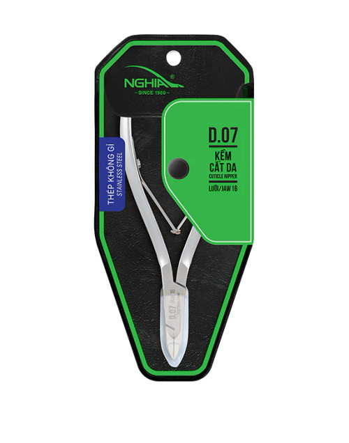 Nghia Cuticle Nipper - D-07 (Stainless Steel, lap joint)