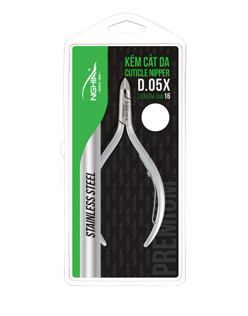 Nghia Cuticle Nipper D-05X (Stainless Steel, Box Joint)