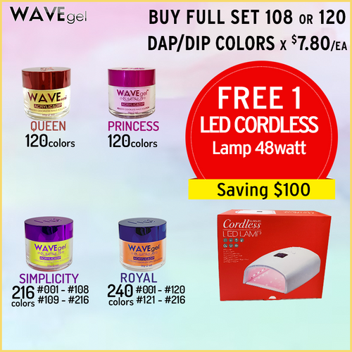Buy Full Set Dap/Dip Collection. Free 1 White Cordless LED Lamp 48watt