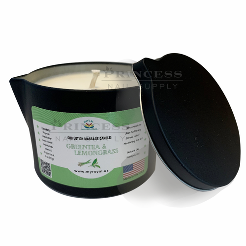 Royal Massage Oil Candle 6oz Green Tea & Lemongrass