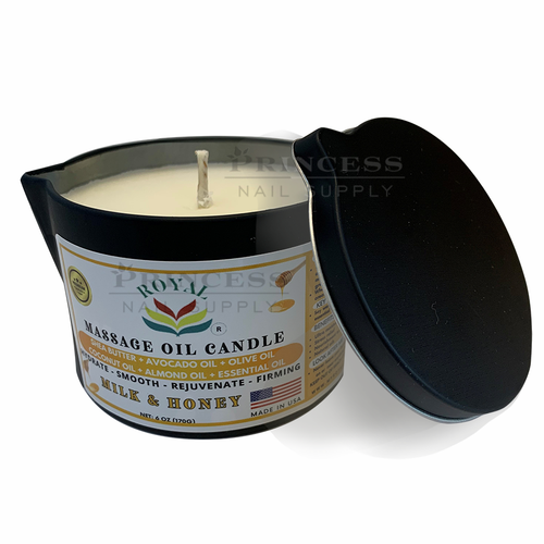 Royal Massage Oil Candle 6oz Milk & Honey