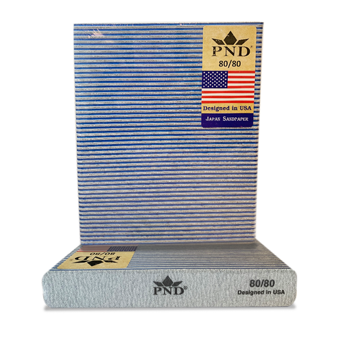 PND Premium Jumbo Files Pack/50pcs - Zebra-Blue/Pink, Grit Options