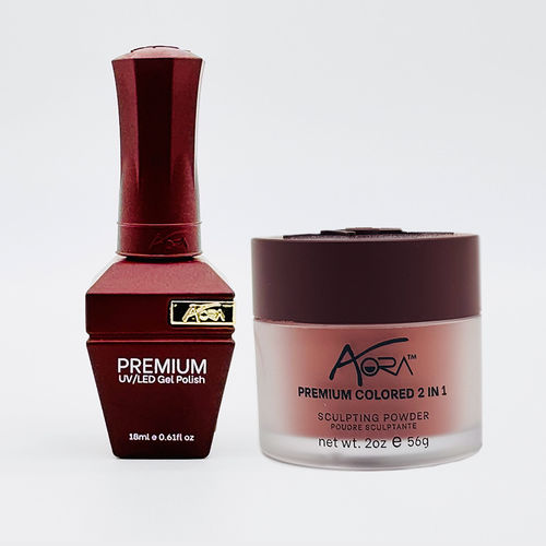 Aora 2in1 Set: Gel + Dip|Acrylic -#50 - Blood Red