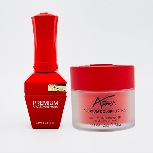 Aora 2in1 Set: Gel + Dip|Acrylic -#53 - Red Bottoms