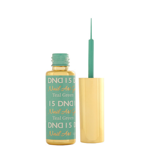 DND Gel Art Liner - DND15 Glassic Teal Green