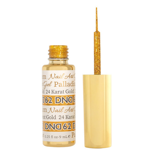DND Gel Art Liner - DND62 Palladium Kara Gold