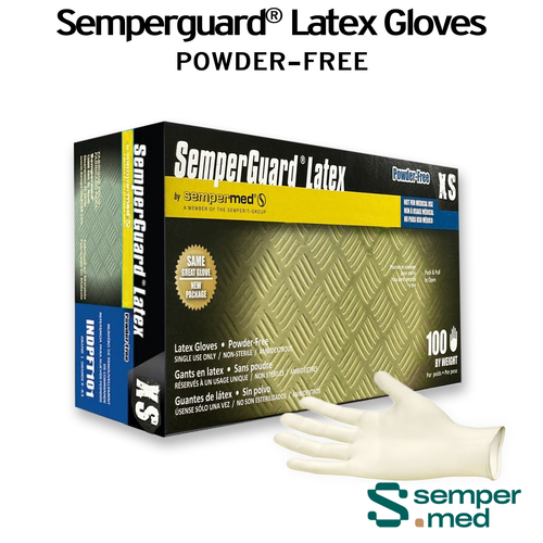 SemperGuard Latex Gloves - XSmall