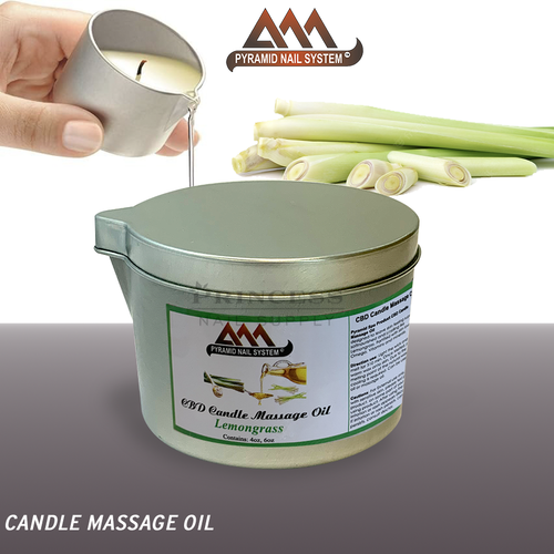 Pyramid Massage Oil Candle Lemongrass