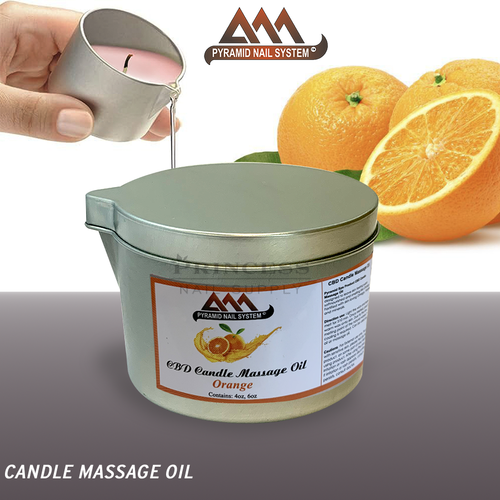 Pyramid Massage Oil Candle Orange