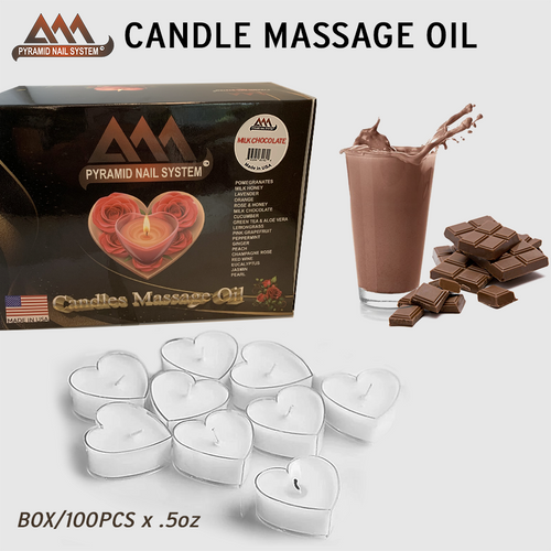 Pyramid Massage Candle Tealight Box/100pcs Milk Chocolate
