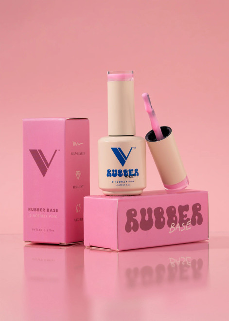 V Rubber Base .5oz - #Sincerely Pink 