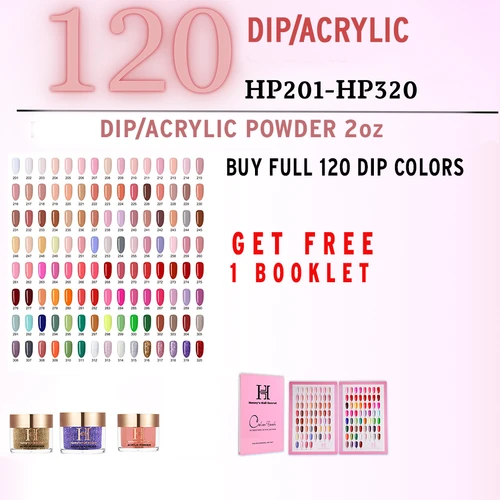 Honey Secret  Dip|Dap #201 - #320 colors = 120 colors. Free 1 booklet