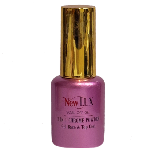 NewLUX 2in1 Chrome Powder Gel Base & Top .5oz