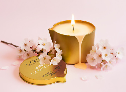 L'Fem Massage Candle 8oz - Japanese Cherry Blossom