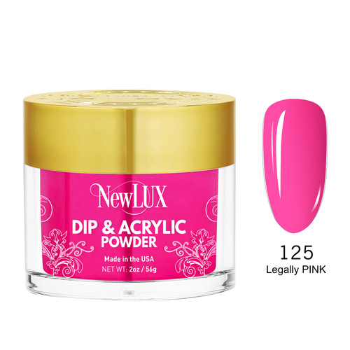 NewLux Dip & Acrylic 2oz  - #125 Legally Pink