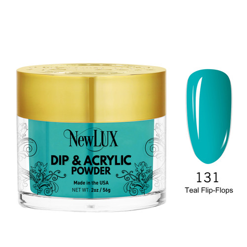 NewLux Dip & Acrylic 2oz  - #131 Teal Flip-Flops