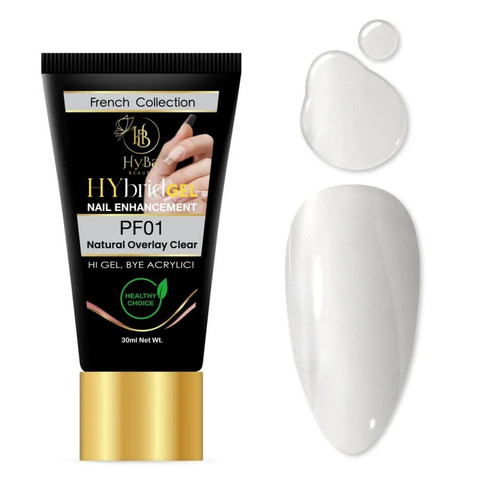 Hyba - HyGel Tube 2oz - 60ml #PF01 - Natural Overlay Clear