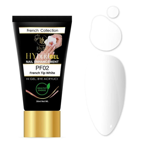 Hyba - HyGel Tube 2oz - 60ml #PF02 - French Tip White