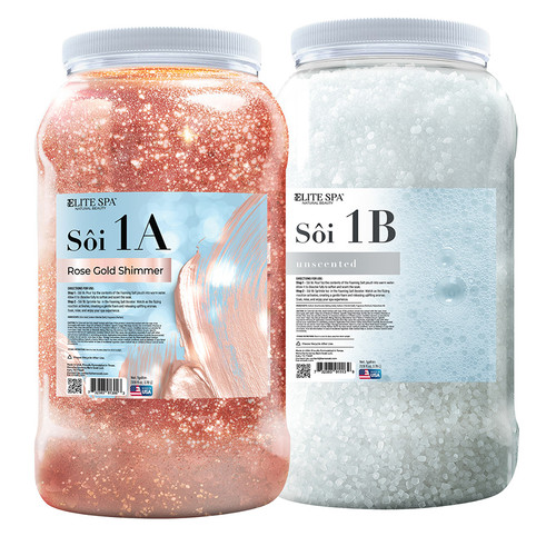 Bare Soak Soi 1A & Soi 1B Set, Rose Gold Shimmer