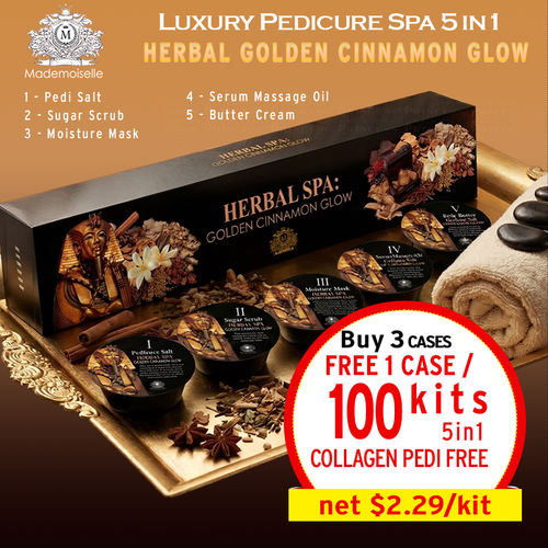 Mademoiselle Collagen Spa 5in1 Herbal Gold Cinnamon Glow