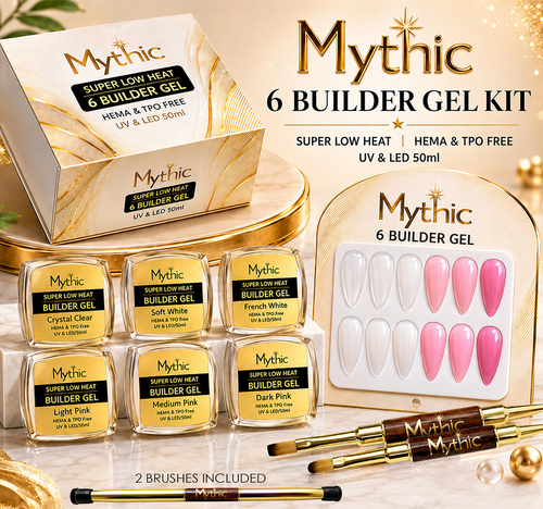 Mythic - Builder Gel 50ml - 6 colors Kit