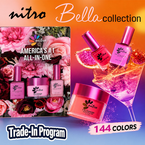 Nitro Bella Collection Combo #A001 -#A144 = 144 Colors + 2 Booklet
