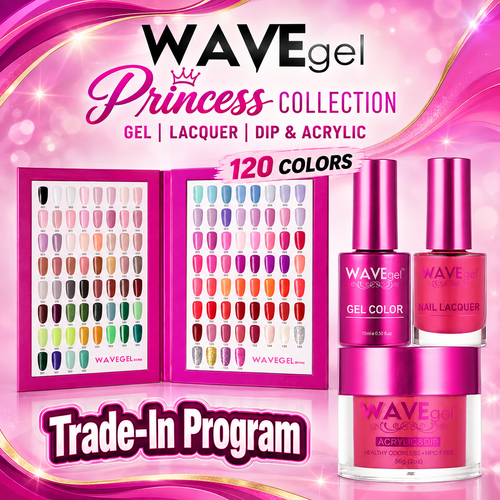 Princess Combo: Powder, Gel & Lacquer #1 - #120 = 120 Colors + 2 Booklet