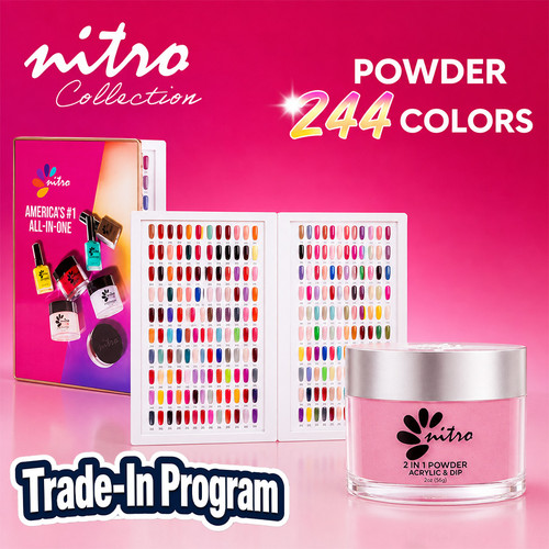 Nitro Collection Dip/Acrylic Powder #1 -#256 = 244 Colors + 1 Booklet