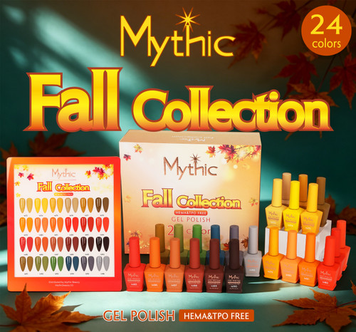 Mythic Gel Fall Collection - 24 colors x $6 with Color Chart included