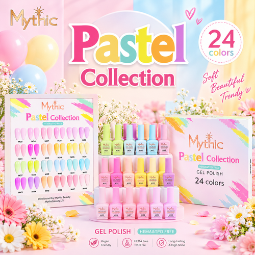 Mythic Gel Pastel Collection - 24 colors x $6 with Color Chart included