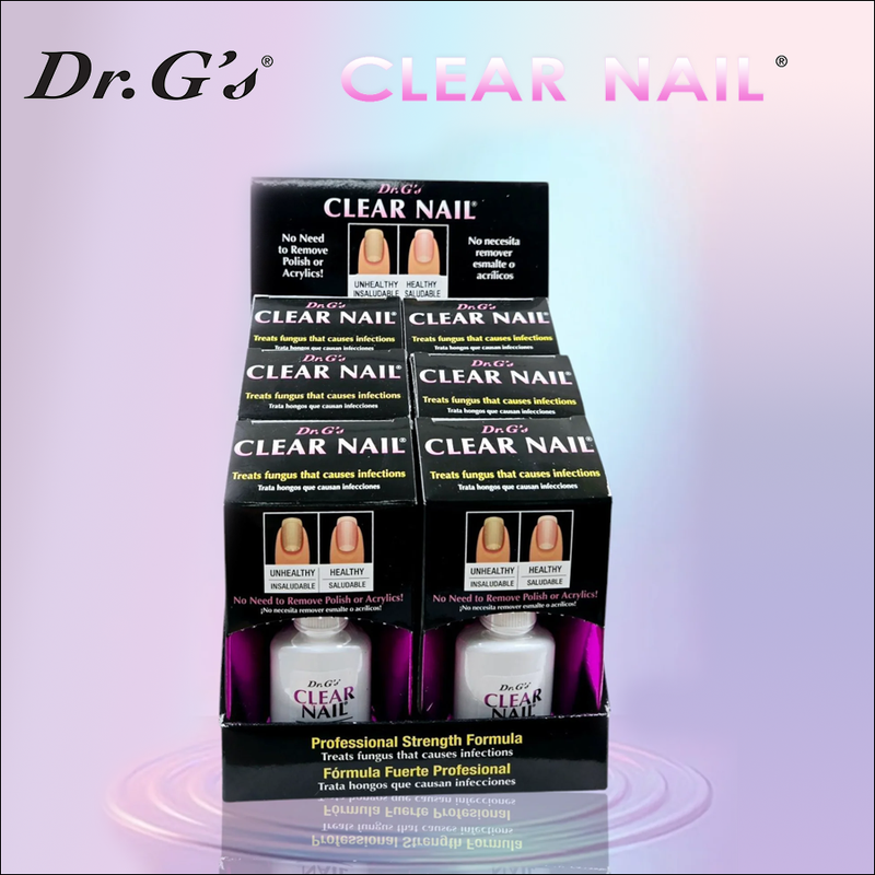 Dr. G's CLEAR NAIL Antifungal Treatment Display/6pcs