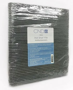CND Hot Shot File Pack/50pcs - 100/180 Grit