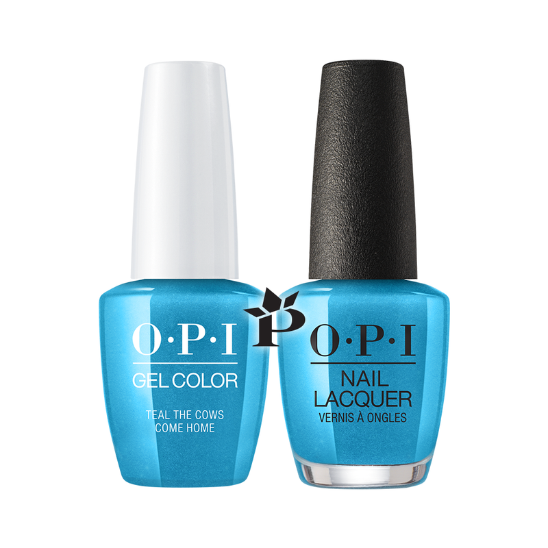 OPI Duo #GC B54 TEAL THE COWS COME HOME