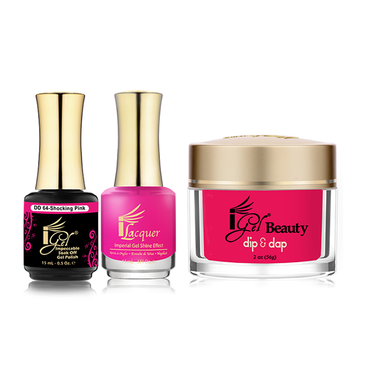 iGel Combo (Duo+DIP) - DD64 SHOCKING PINK