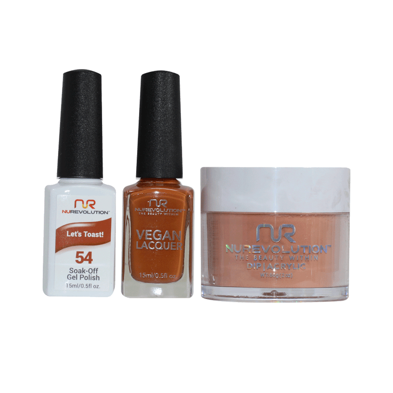 NR Trio:Gel+Lacquer+Dip|Acrylic - #MS054 Let's Toast!