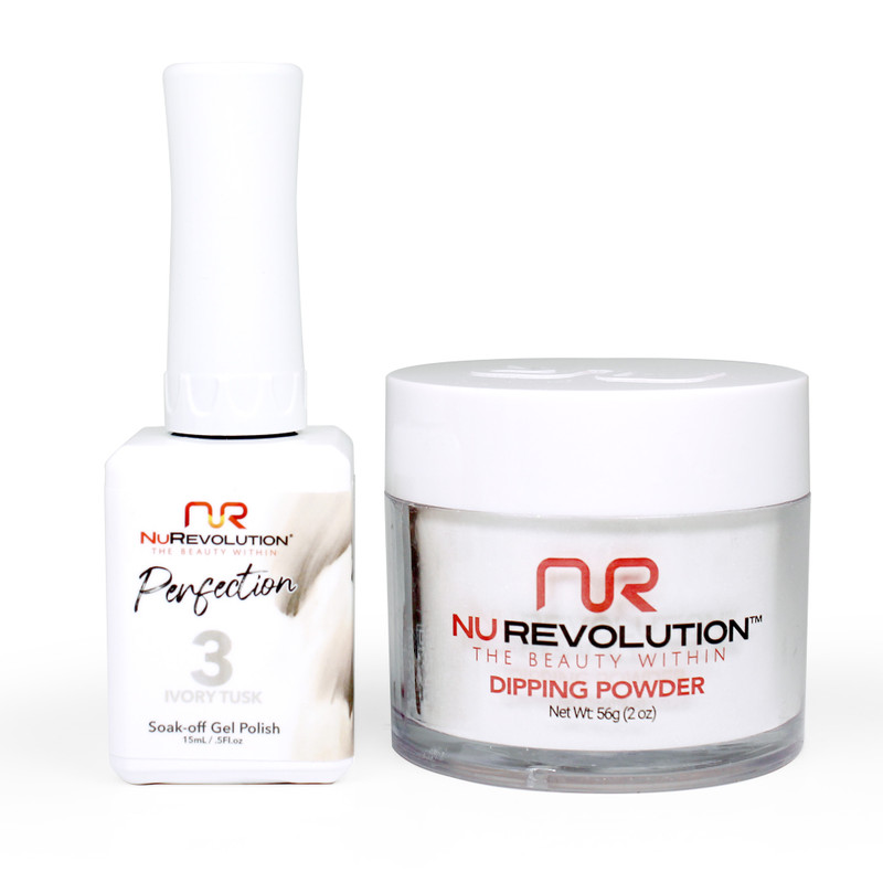 NR Perfection Set: Gel + Dip|Acrylic -#PFS003 Ivory Tusk