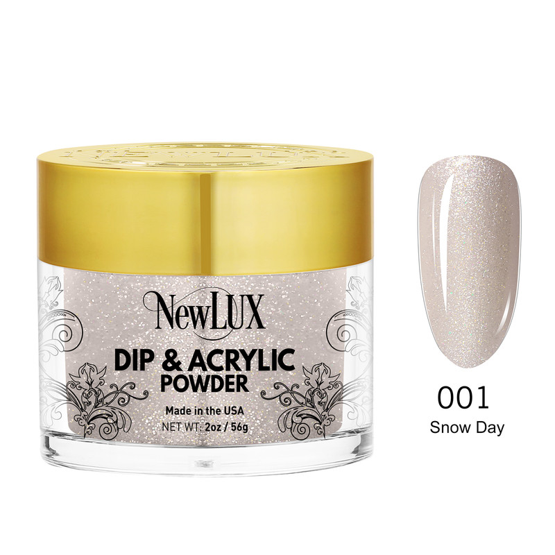 NewLux Dip & Acrylic 2oz  - #001 Snow Day